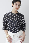 【THE PAUSE】フラワージャガードブラウス