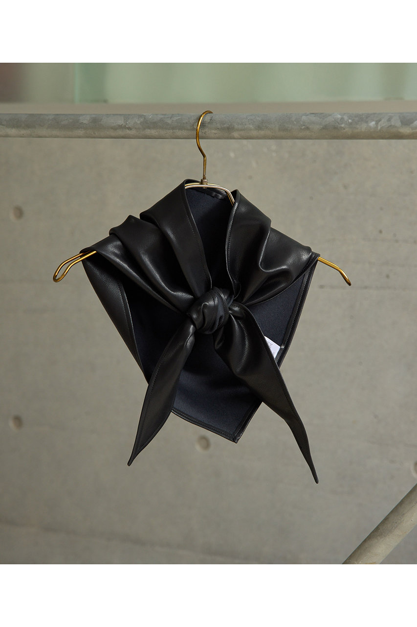 【THE PAUSE】フェイクレザースカーフ