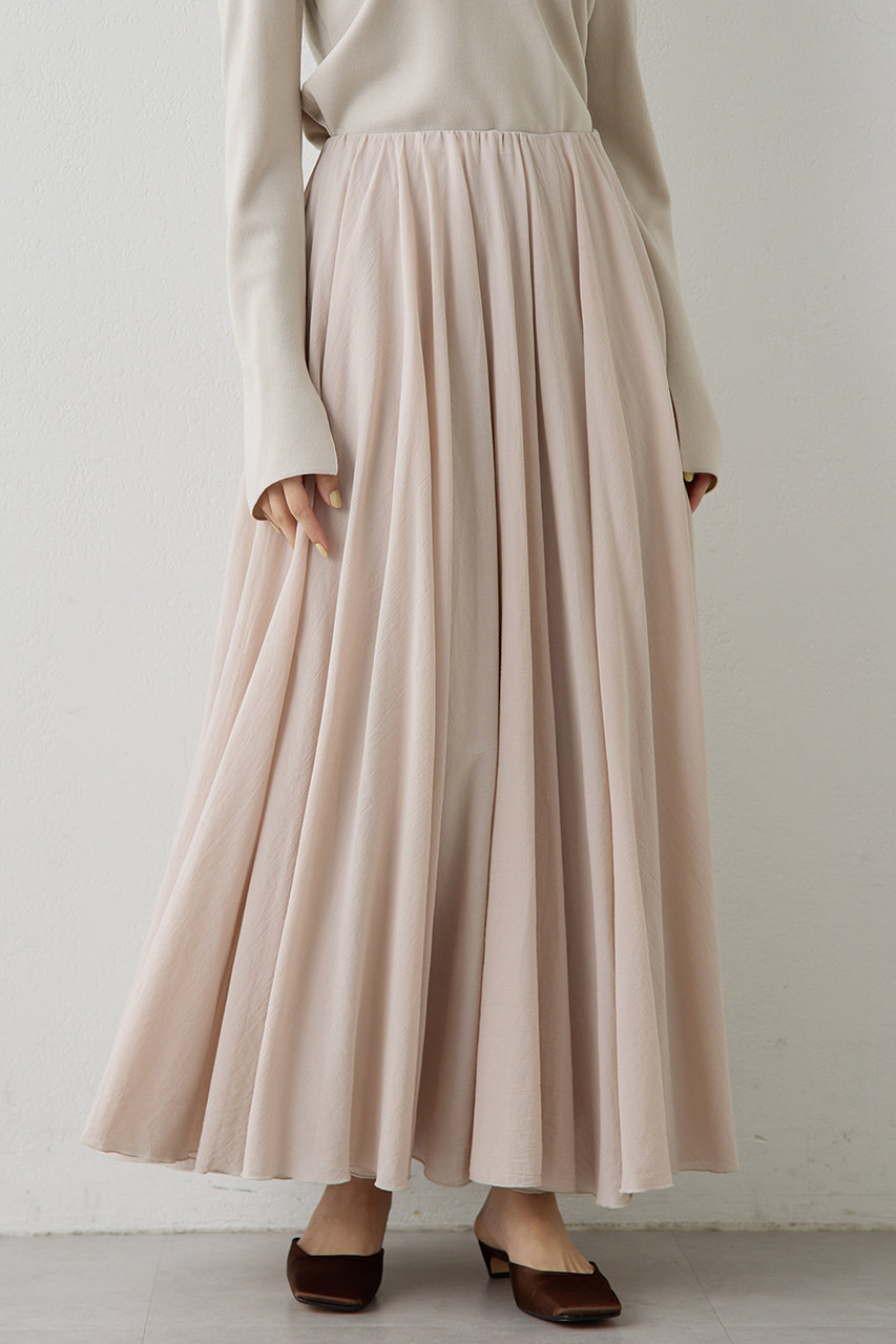 ウィム ガゼット/Whim Gazetteの【予約販売】製品染めカラースカート(ベージュ/WGZ1061201A0001)