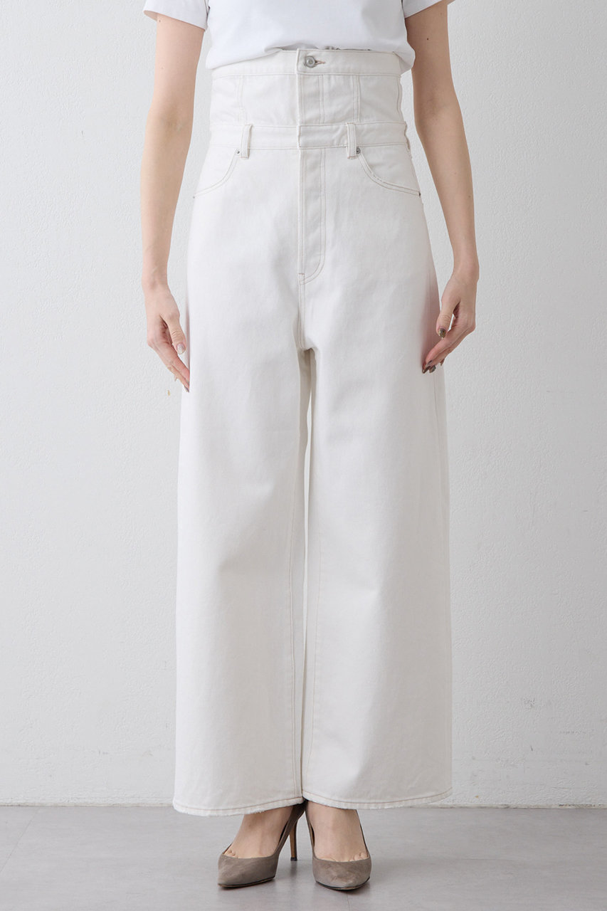 Whim Gazette(ウィム ガゼット)｜ハイウエストデニムパンツ/オフ