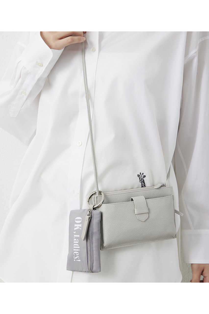 Whim Gazette(ウィム ガゼット)｜【予約販売】Nylon pouch/グレー の