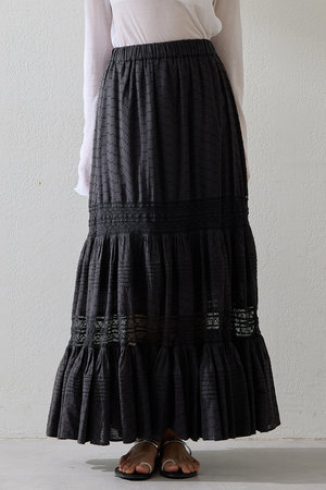 ウィム ガゼット/Whim Gazetteの【予約販売】コットンギャザーマキシスカート(110700/110703)