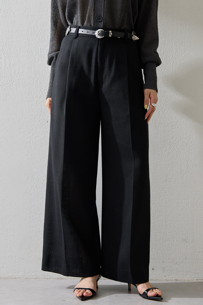 リネンライクワイドパンツ