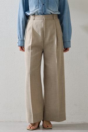 ウィム ガゼット/Whim Gazetteの【予約販売】リネンライクワイドパンツ(110600/110601)