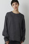【予約販売】ピグメントクルーブラウス ウィム ガゼット/Whim Gazette チャコールグレー