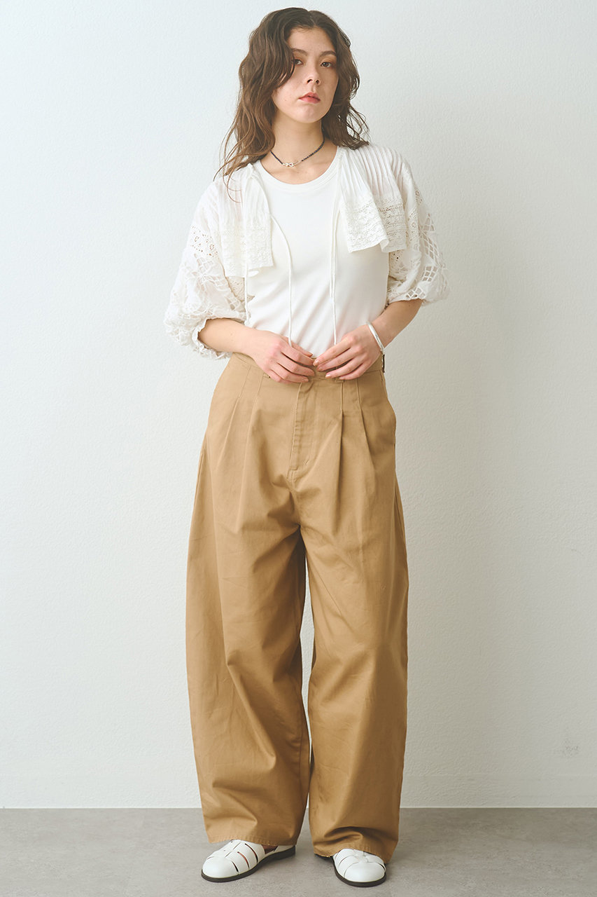 Whim Gazette(ウィム ガゼット)｜【予約販売】タックチノパンツ