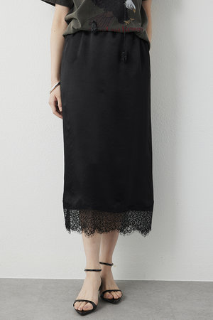 ウィム ガゼット/Whim Gazetteの【予約販売】サテンレーススカート(110700/110703)