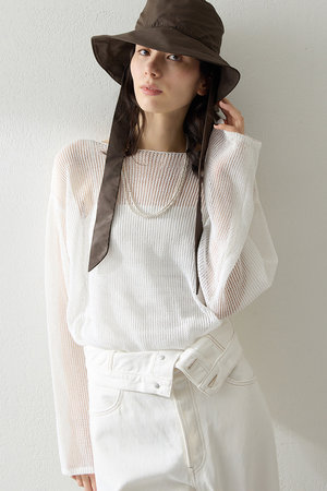 ウィム ガゼット/Whim Gazetteの【予約販売】ボートメッシュニットプルオーバー(110300/110301)