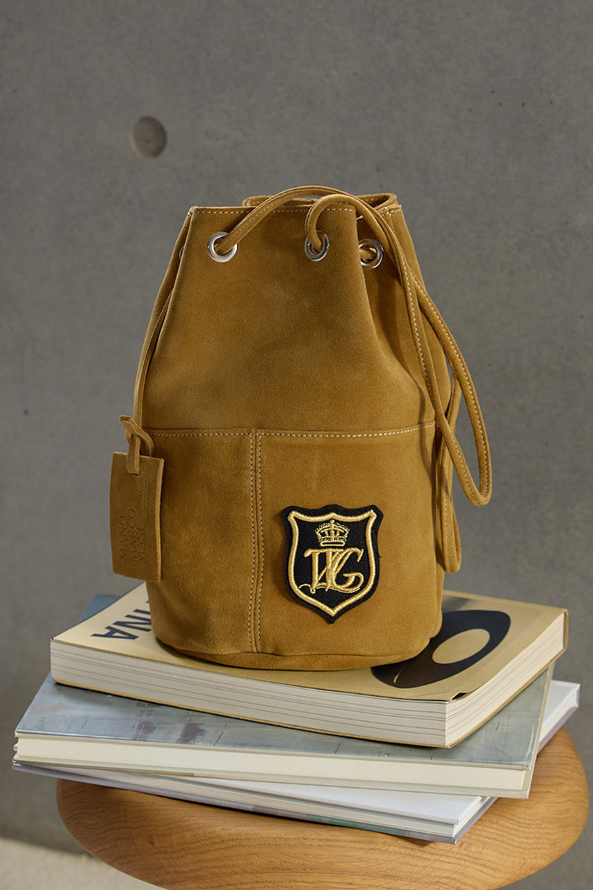 【MARCO MASI】スエードワッペン巾着