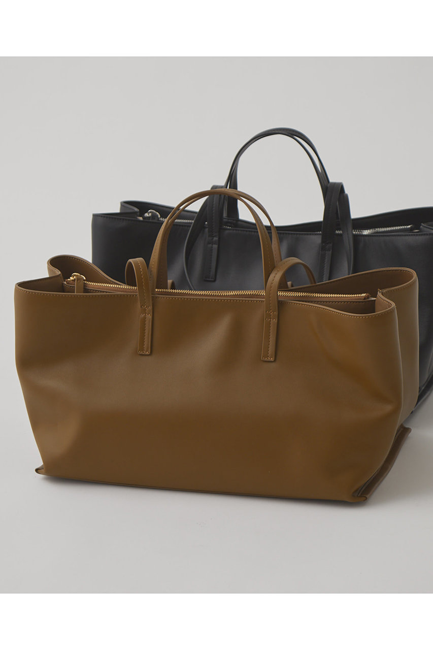 ウィム ガゼット/Whim Gazetteの【Hoaw.】WIDE HANDBAG L(モカ/WGH1061212A0004)