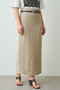 リネンスカート ウィム ガゼット/Whim Gazette ベージュ