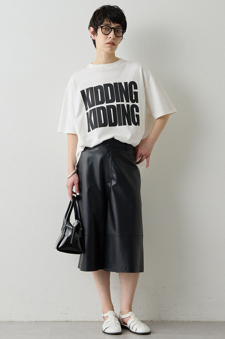 Whim Gazette(ウィム ガゼット)｜KIDDINGロゴTシャツ/オフホワイト の