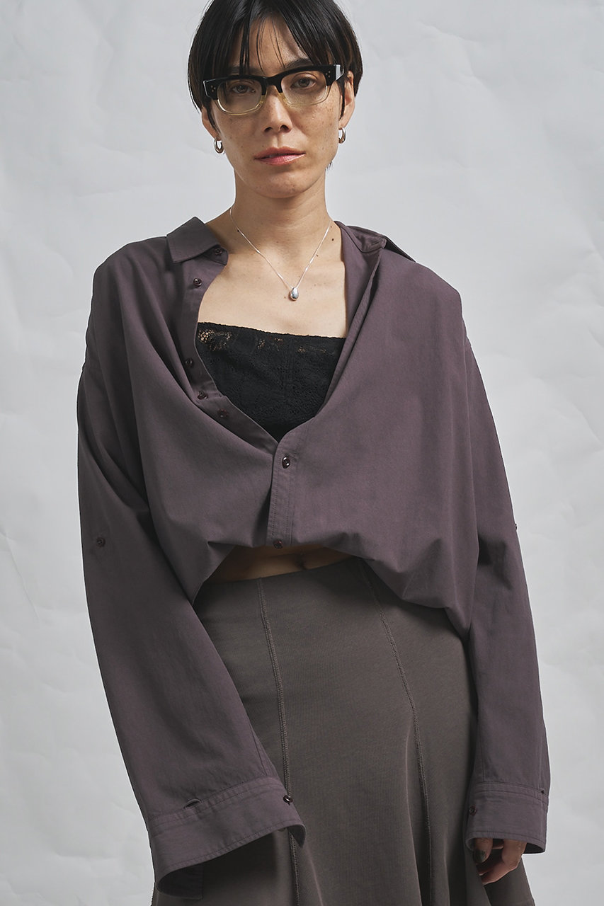 ウィム ガゼット/Whim Gazetteの【予約販売】【GEMINI】製品染めシャツ(ブラウン/WGG1061104A0001)