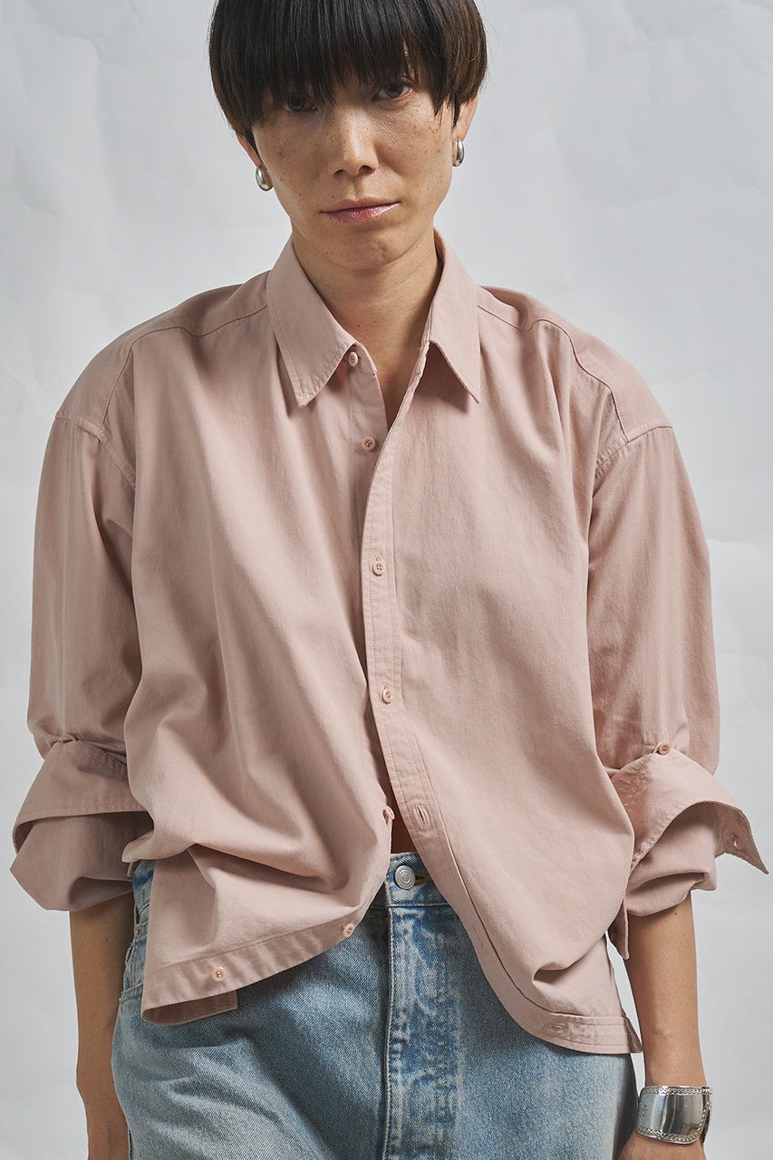ウィム ガゼット/Whim Gazetteの【予約販売】【GEMINI】製品染めシャツ(ピンク/WGG1061104A0001)