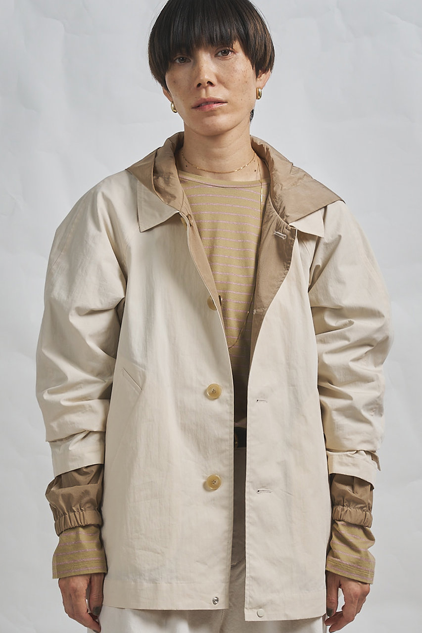 ウィム ガゼット/Whim Gazetteの【予約販売】【GEMINI】フードリバーシブルコート(ベージュ/WGG1061108A0001)