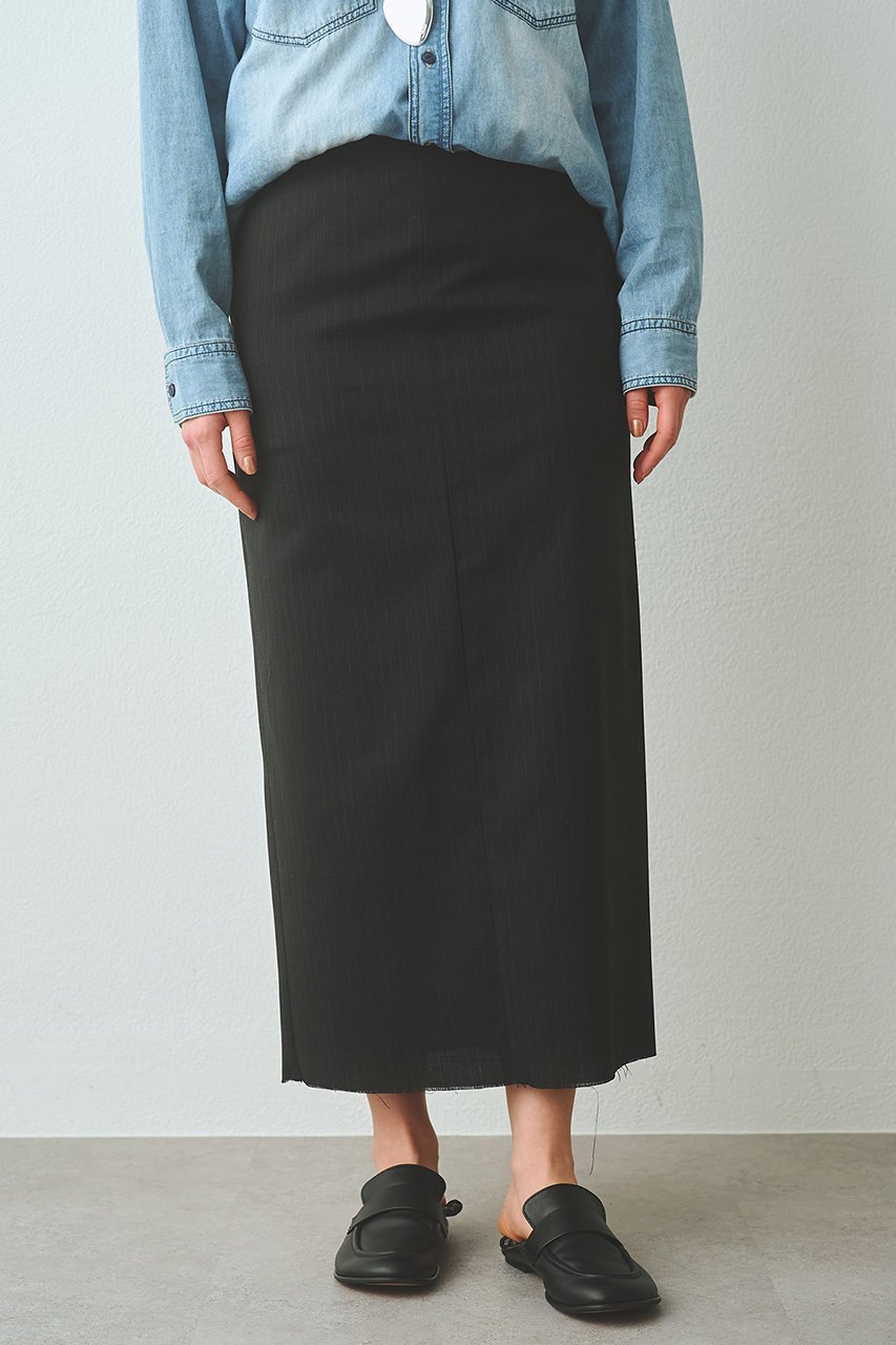 ウィム ガゼット/Whim Gazetteの【予約販売】Iラインスリットスカート(チャコールグレー/WGZ1061301A0001)