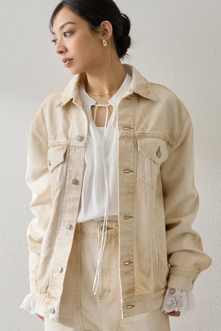 ウィム ガゼット/Whim Gazetteの【予約販売】サンフェードデニムGジャン(ベージュ/WGD1061307A0001)