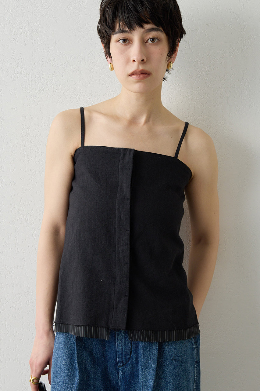 ウィム ガゼット/Whim Gazetteの【予約販売】【THE PAUSE】キャミブラウス(ブラック/WGP1061304A0001)