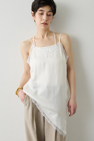 ウィム ガゼット/Whim Gazetteの【予約販売】【THE PAUSE】レーストリムキャミブラウス(110400/110401)