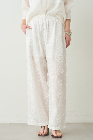 ウィム ガゼット/Whim Gazetteの【予約販売】3D刺繍パンツ(110600/110601)