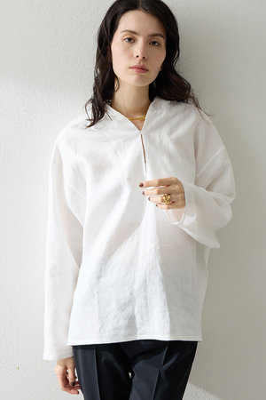 ウィム ガゼット/Whim Gazetteの【予約販売】リネンフードプルオーバー(110400/110403)