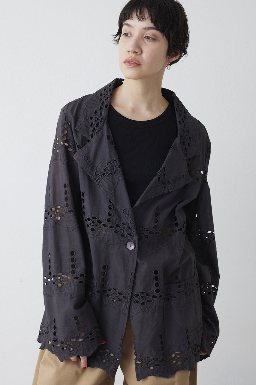 ウィム ガゼット/Whim Gazetteの【予約販売】レースジャケット(チャコールグレー/WGS1061307A0001)