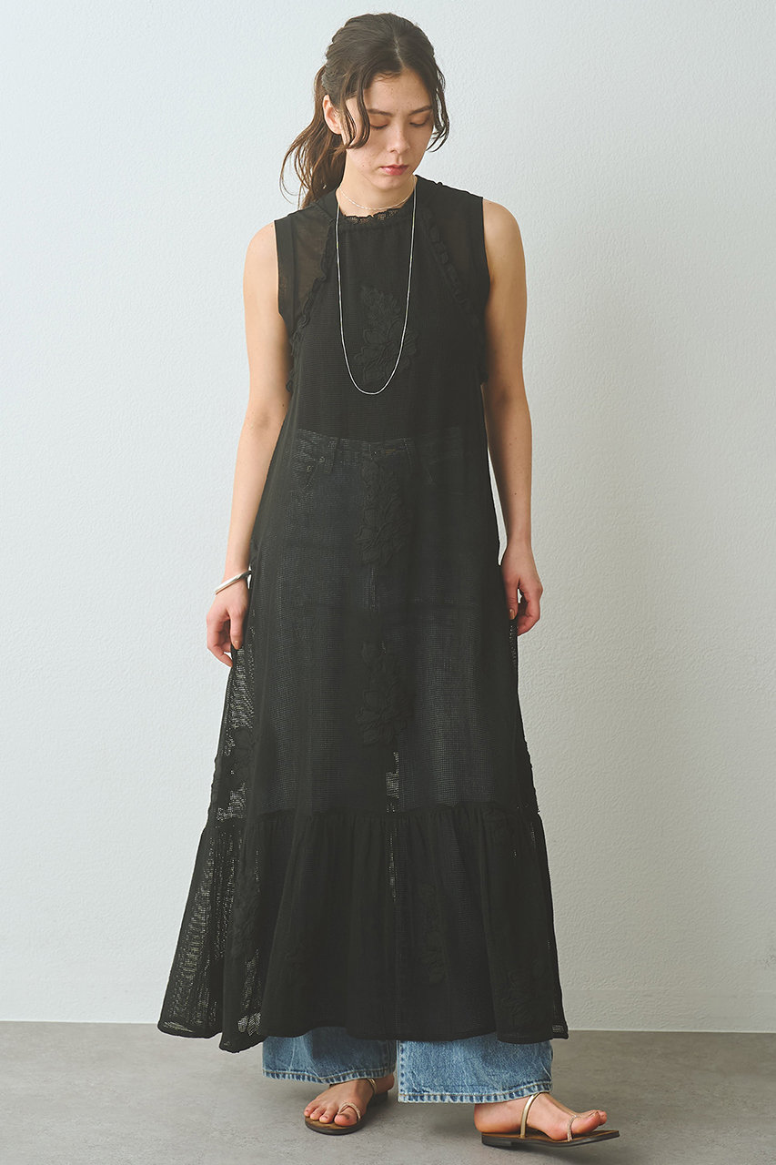 ウィム ガゼット/Whim Gazetteの【予約販売】メッシュレースワンピース(ブラック/WGS1061309A0002)