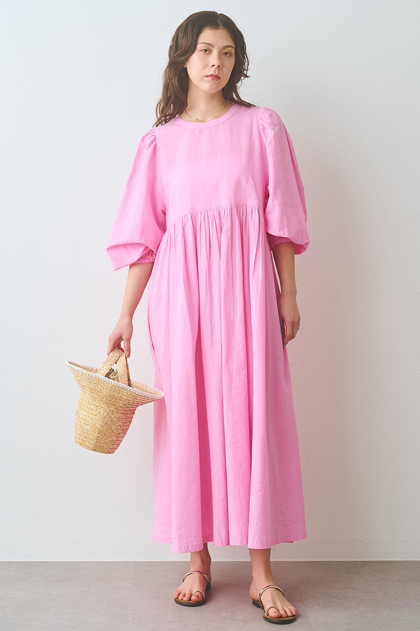ウィム ガゼット/Whim Gazetteの【予約販売】2wayギャザーワンピース(ピンク/WGS1061309A0001)
