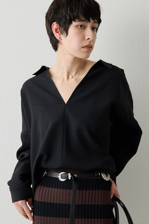 ウィム ガゼット/Whim Gazetteの【予約販売】スキッパージョーゼットブラウス(110400/110403)