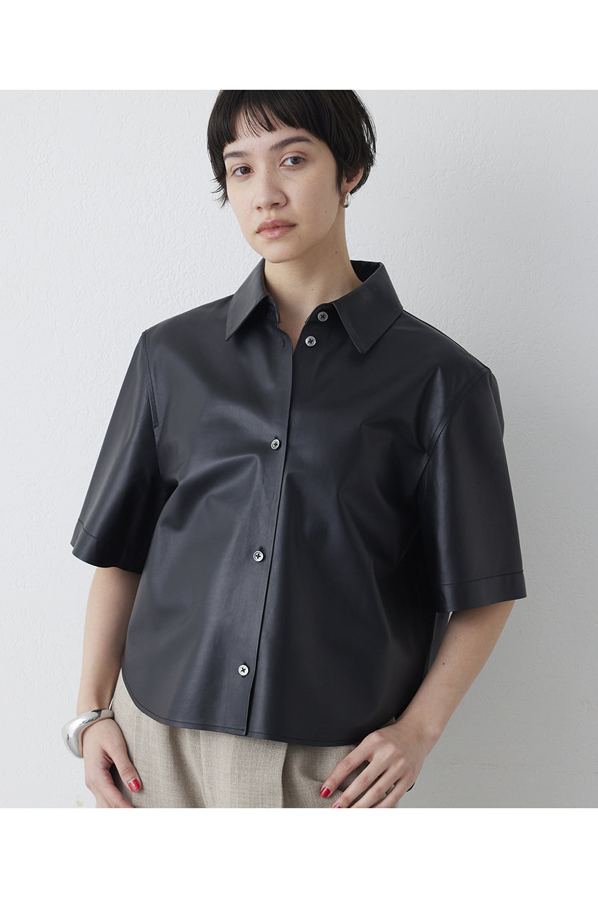 ウィム ガゼット/Whim Gazetteの【予約販売】レザーシャツ(ブラック/WGZ1061404A0005)