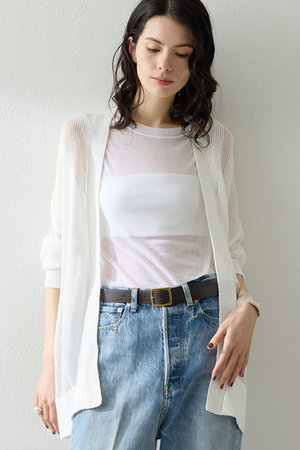 ウィム ガゼット/Whim Gazetteの【予約販売】メッシュニットカーディガン(110300/110303)