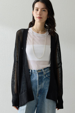 ウィム ガゼット/Whim Gazetteの【予約販売】メッシュニットカーディガン(110300/110303)