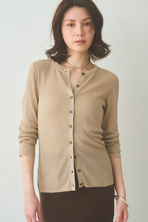 ウィム ガゼット/Whim Gazetteの【予約販売】シアーリブニットカーディガン(110300/110303)