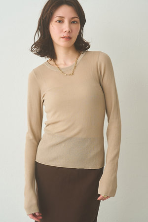 ウィム ガゼット/Whim Gazetteの【予約販売】シアーリブニットプルオーバー(110300/110301)