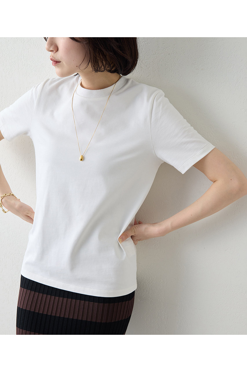 Whim Gazette(ウィム ガゼット)｜スビンコットンTシャツ/オフホワイト