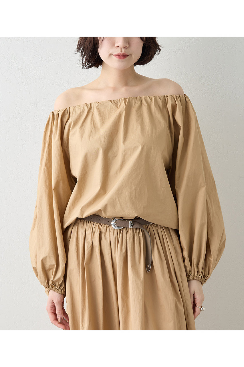 タイプライターオフショルブラウス