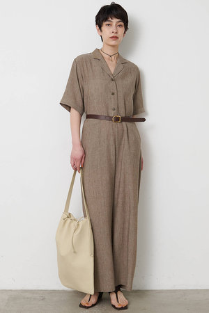 ウィム ガゼット/Whim Gazetteの【予約販売】【THE PAUSE】リネン混カイキンジャンプスーツ(110600/110606)