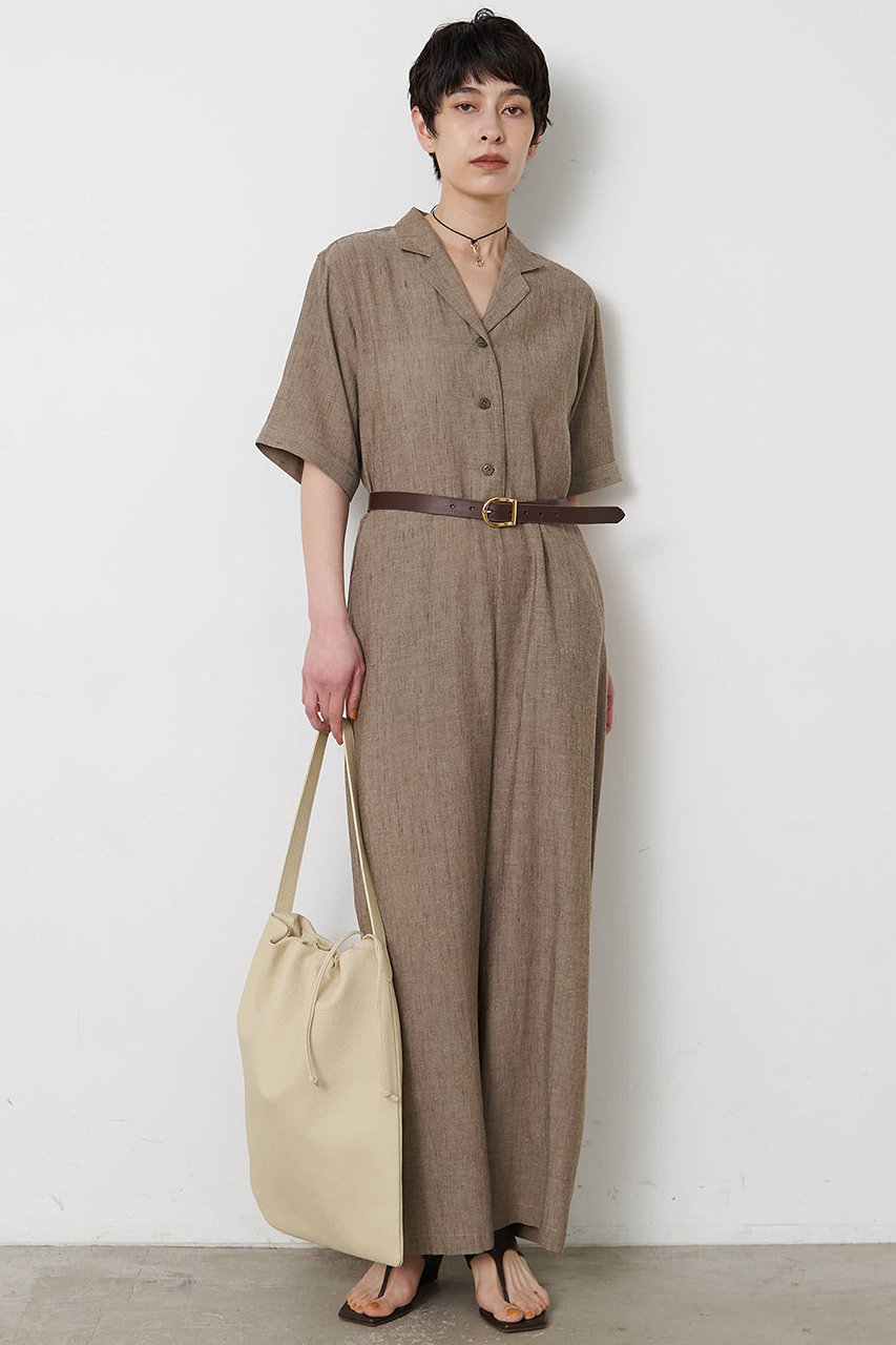 【THE PAUSE】リネン混カイキンジャンプスーツ