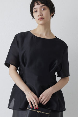 ウィム ガゼット/Whim Gazetteの【予約販売】オーガンジーペプラムブラウス(110400/110402)