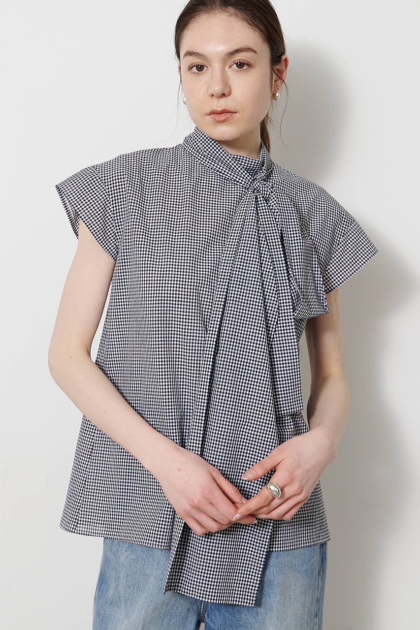 ウィム ガゼット/Whim Gazetteの【予約販売】シアーボウタイブラウス(オフホワイト/WGZ1061304A0014)