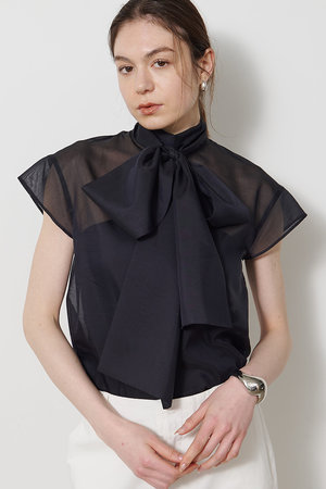 ウィム ガゼット/Whim Gazetteの【予約販売】シアーボウタイブラウス(110400/110402)