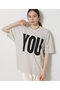 【予約販売】【KATHARINE HAMNETT】別注YOU Tシャツ ウィム ガゼット/Whim Gazette ベージュ
