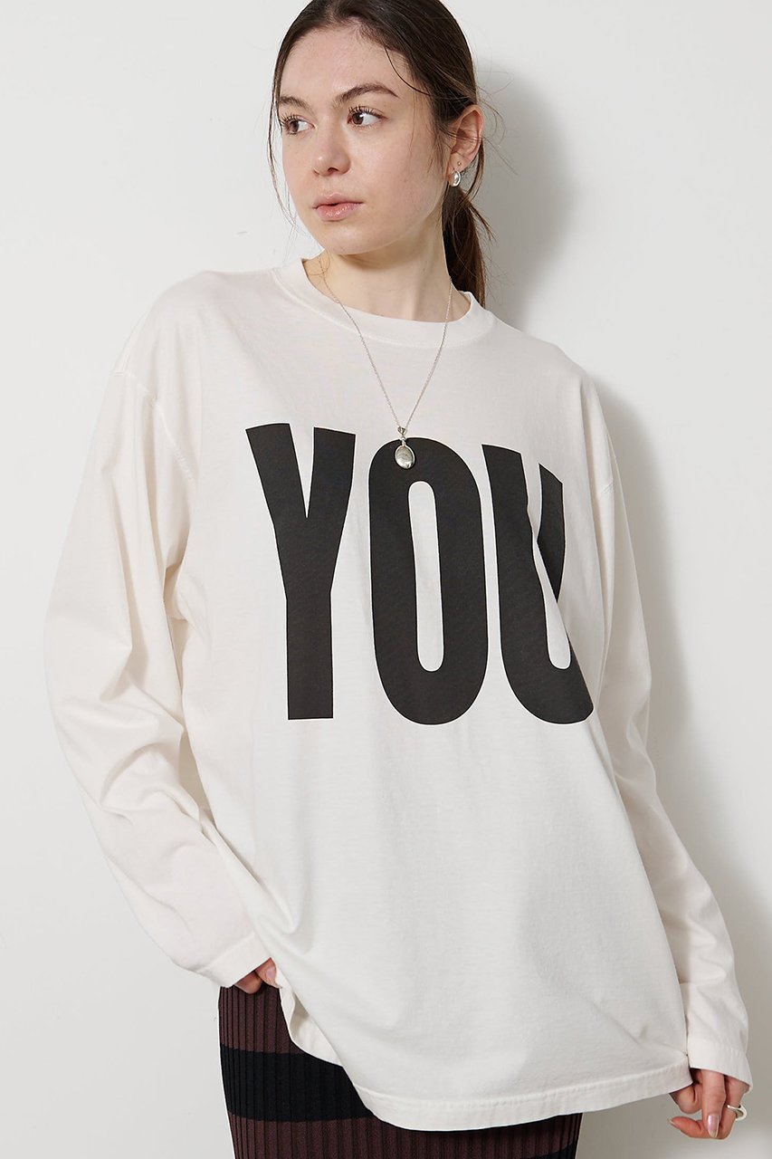 【KATHARINE HAMNETT】別注YOU ロングスリーブTシャツ