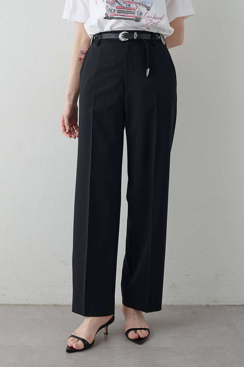 ウィム ガゼット/Whim Gazetteの【予約販売】平織りストレッチパンツ(ブラック/WGZ1061402A0007)