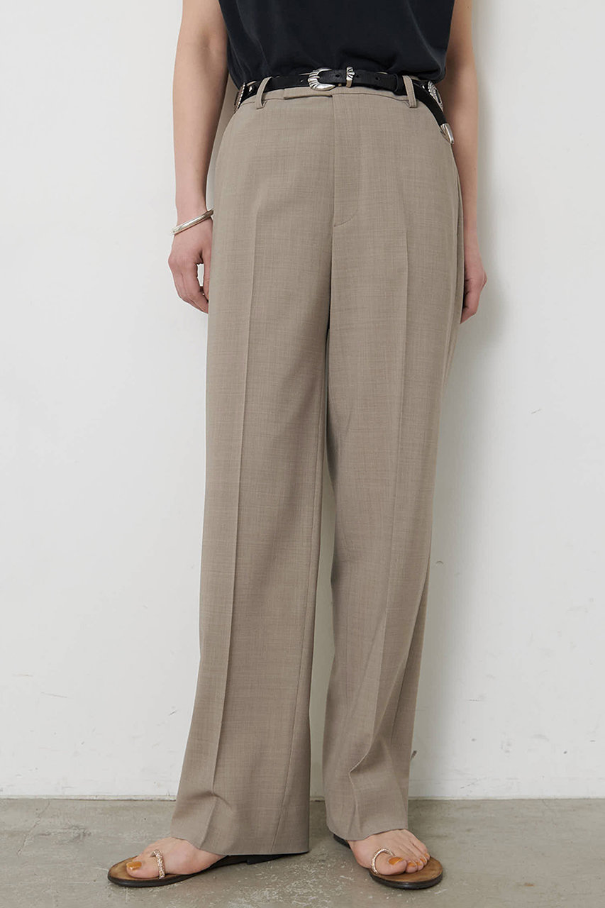 ウィム ガゼット/Whim Gazetteの【予約販売】平織りストレッチパンツ(ベージュ/WGZ1061402A0007)