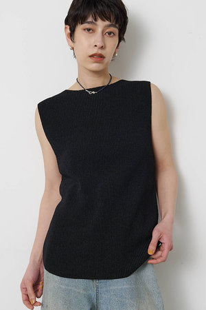 ウィム ガゼット/Whim Gazetteの【予約販売】ペーパーノースリーブニット(110300/110301)