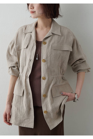 ウィム ガゼット/Whim Gazetteの【予約販売】リネンポケットジャケット(110800/110801)