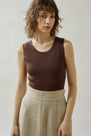 ウィム ガゼット/Whim Gazetteの【予約販売】【Drawing Numbers】リブニットタンク