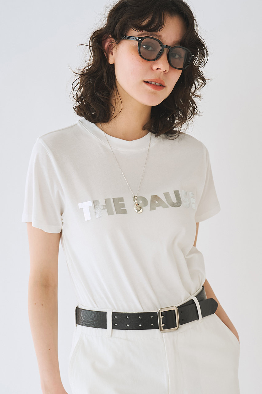 ウィム ガゼット/Whim Gazetteの【予約販売】【THE PAUSE】THE PAUSEメタリックTシャツ(オフホワイト/WGP1061406A0002)