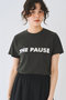 【予約販売】【THE PAUSE】THE PAUSEメタリックTシャツ ウィム ガゼット/Whim Gazette チャコールグレー